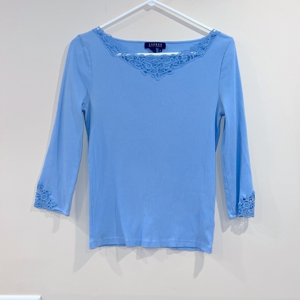 🔥Ralph Lauren Light Blue Top🔥